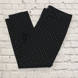 NWT New Gap Slim City Crop Black Pants Size 8